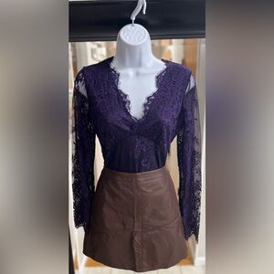 Brown Pleather Skirt
Brand: Jun & Ivy (Francesca’s)
Size: S